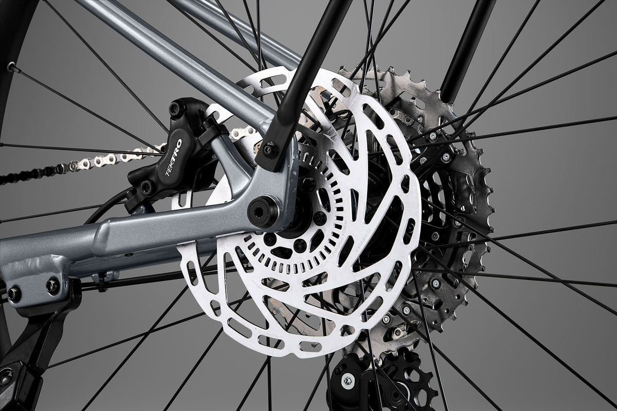 Whyte Secta E SUV, Dark silver, detail brzdy