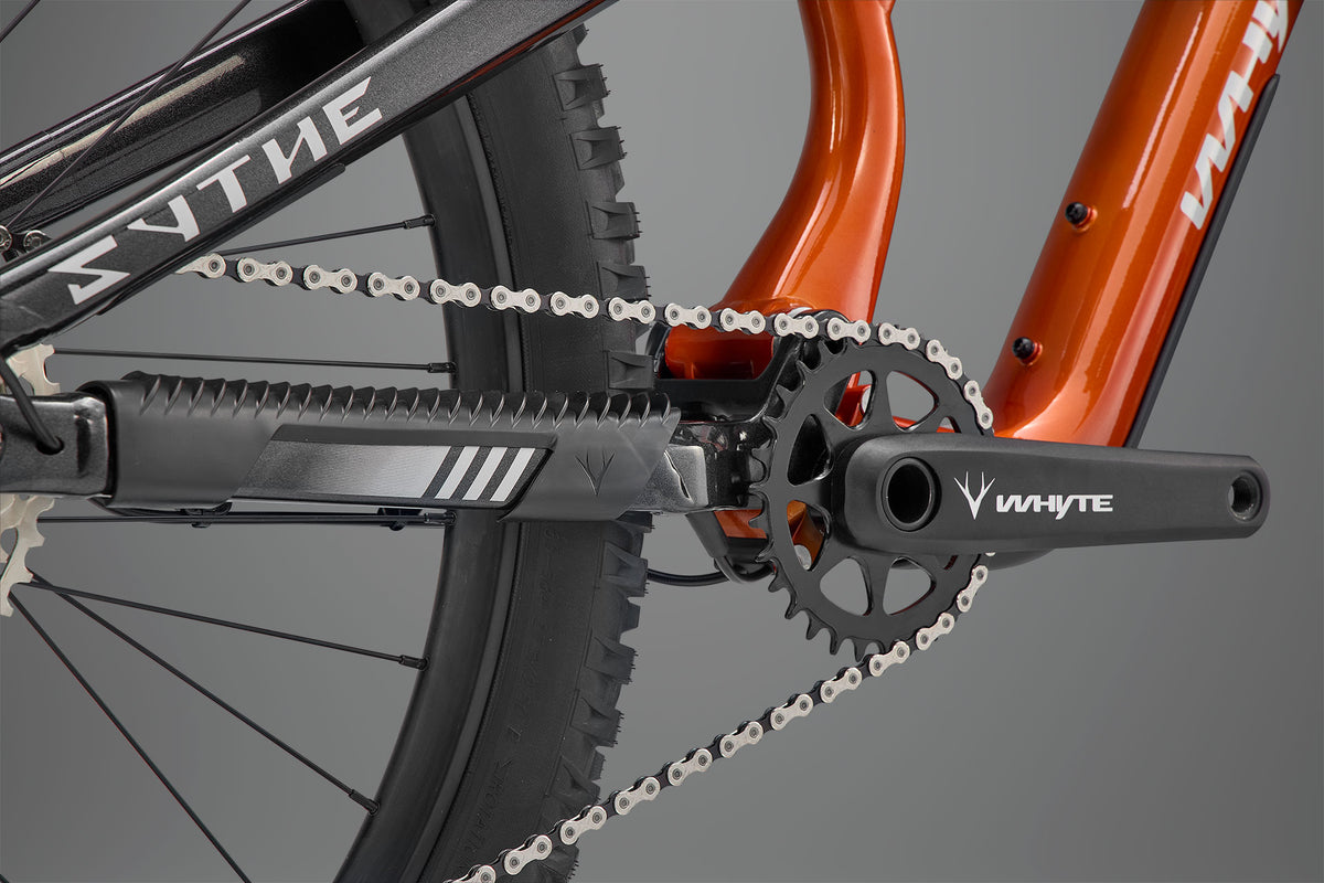 Whyte Sythe S, Tiger orange, chránič zadní stavby