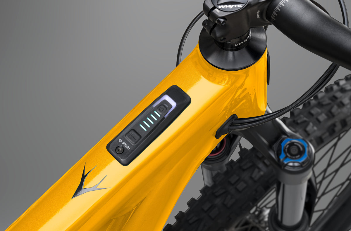 Whyte Kado S 800, Pearl yellow, detail ovládání