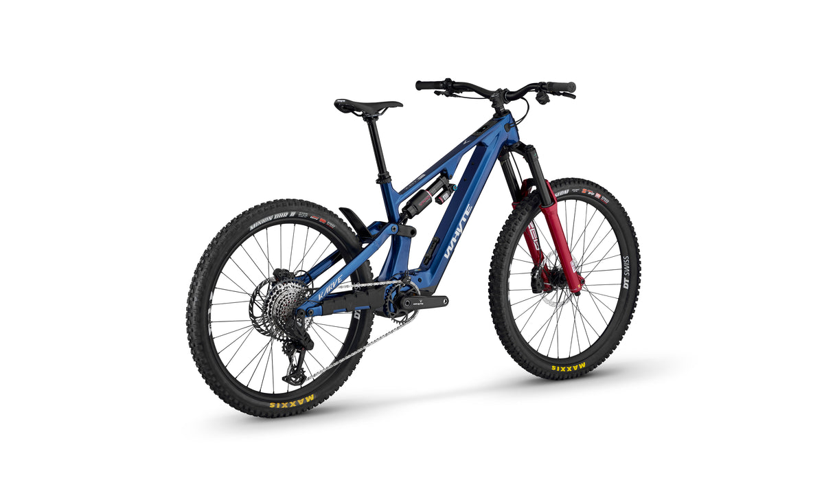 Whyte Karve EVO RSX, Sapphire blue, zezadu ze tří čtvrtin