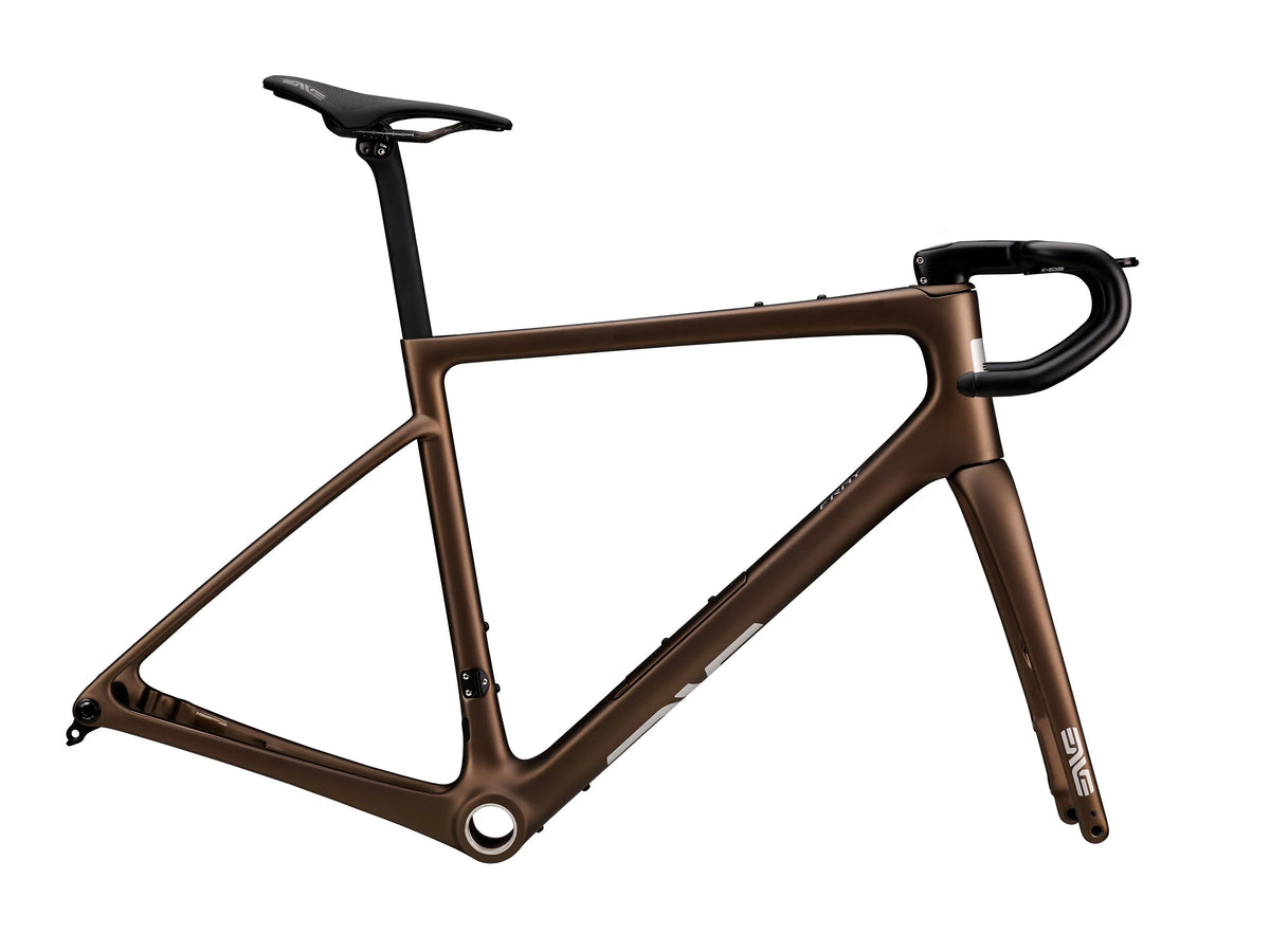 ENVE Fray rámová sada, Toffee Brown, s řídítky a sedlovkou z boku #Barva_Toffee Brown