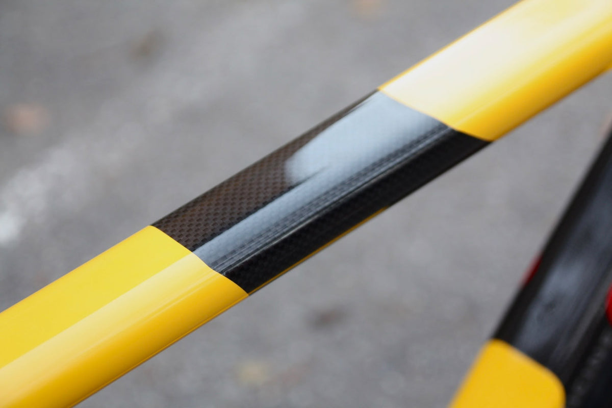 Officine Mattio Lemma 3.0 Giallo di Modena, vel. 54, jeté, detail horní trubky