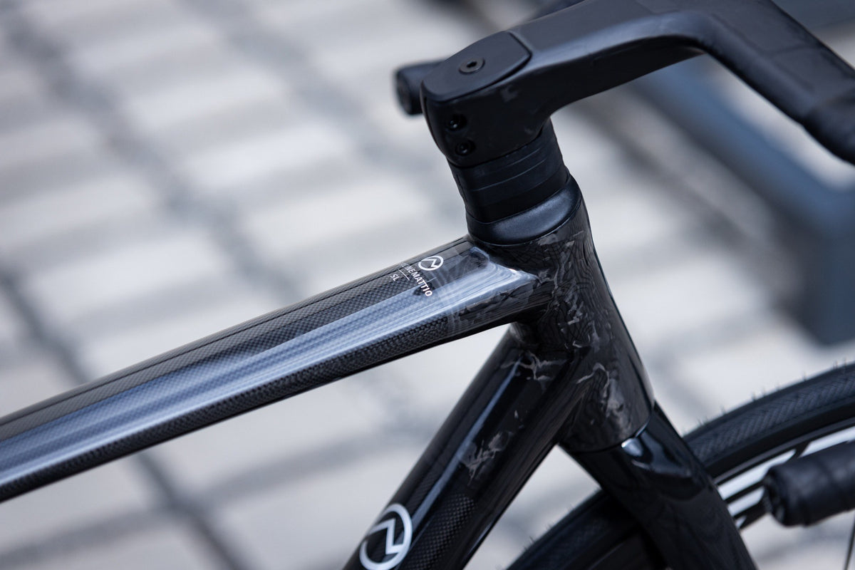 Officine Mattio SL Raw Carbon, vel. 54, hlavová trubka a představec