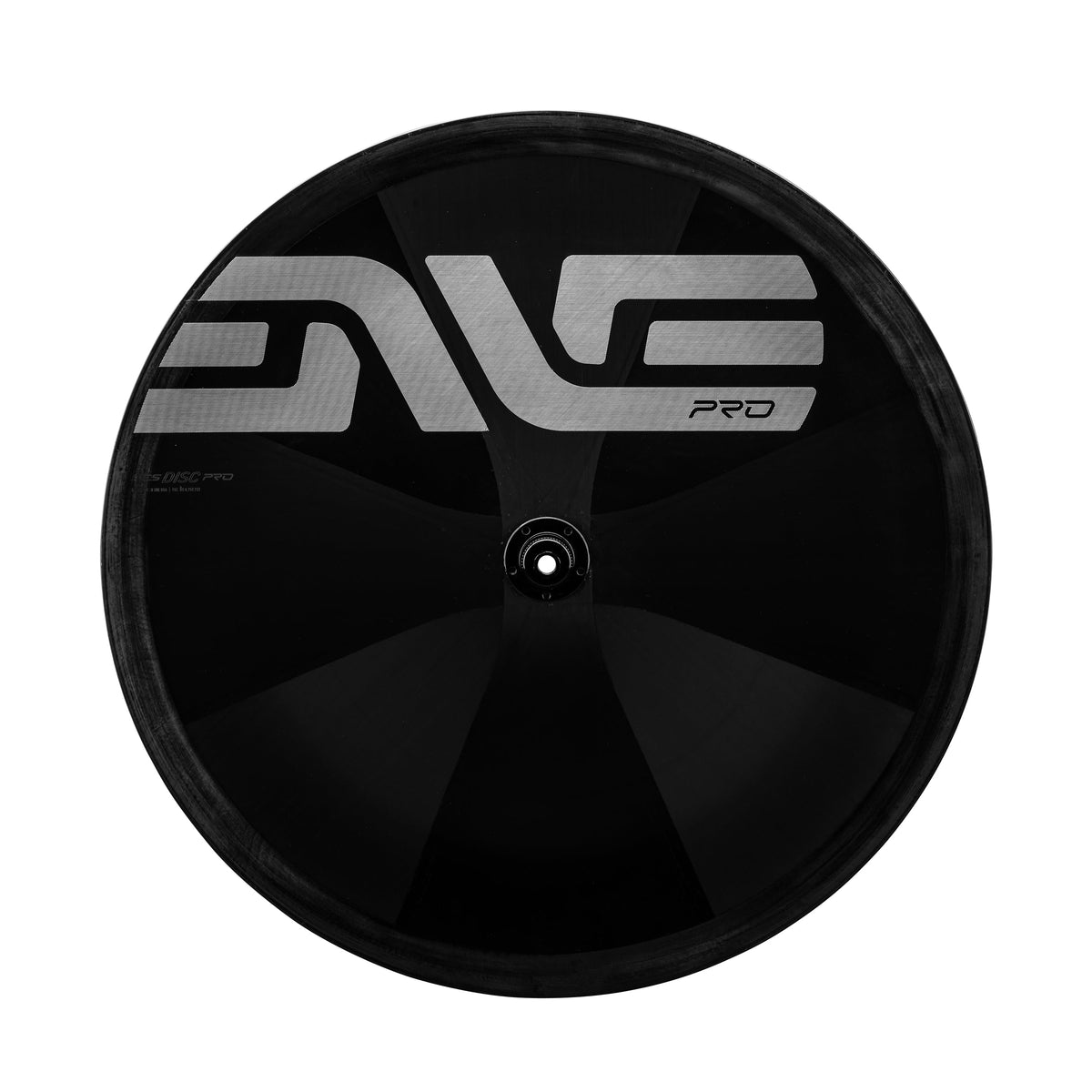 ENVE SES Disc PRO, stříbrné nápisy, zadní kolo z boku #Barva nápisů_Stříbrné