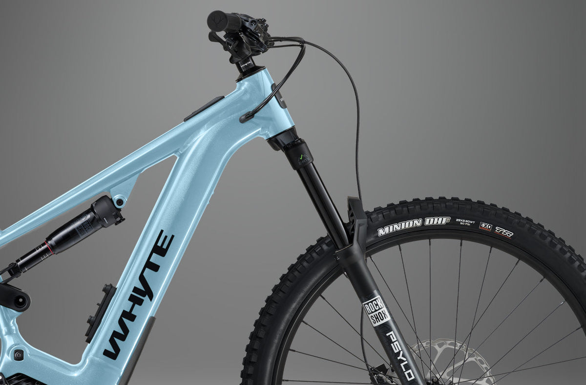 Whyte Kado S 800, Arctic blue, detail vidlice