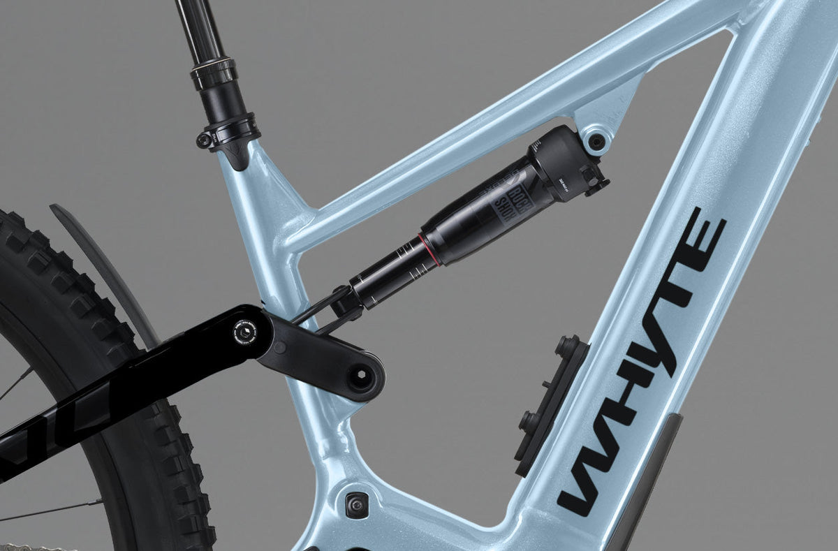 Whyte Kado S 800, Arctic blue, detail zadního tlumiče