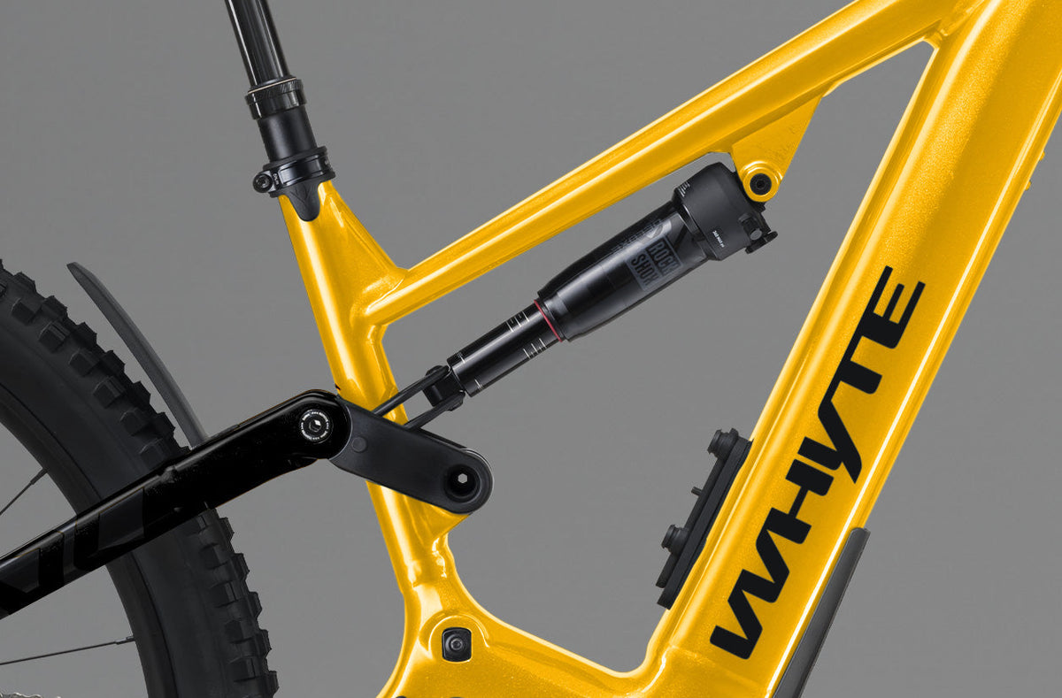 Whyte Kado S 800, Pearl yellow, detail zadního tlumiče