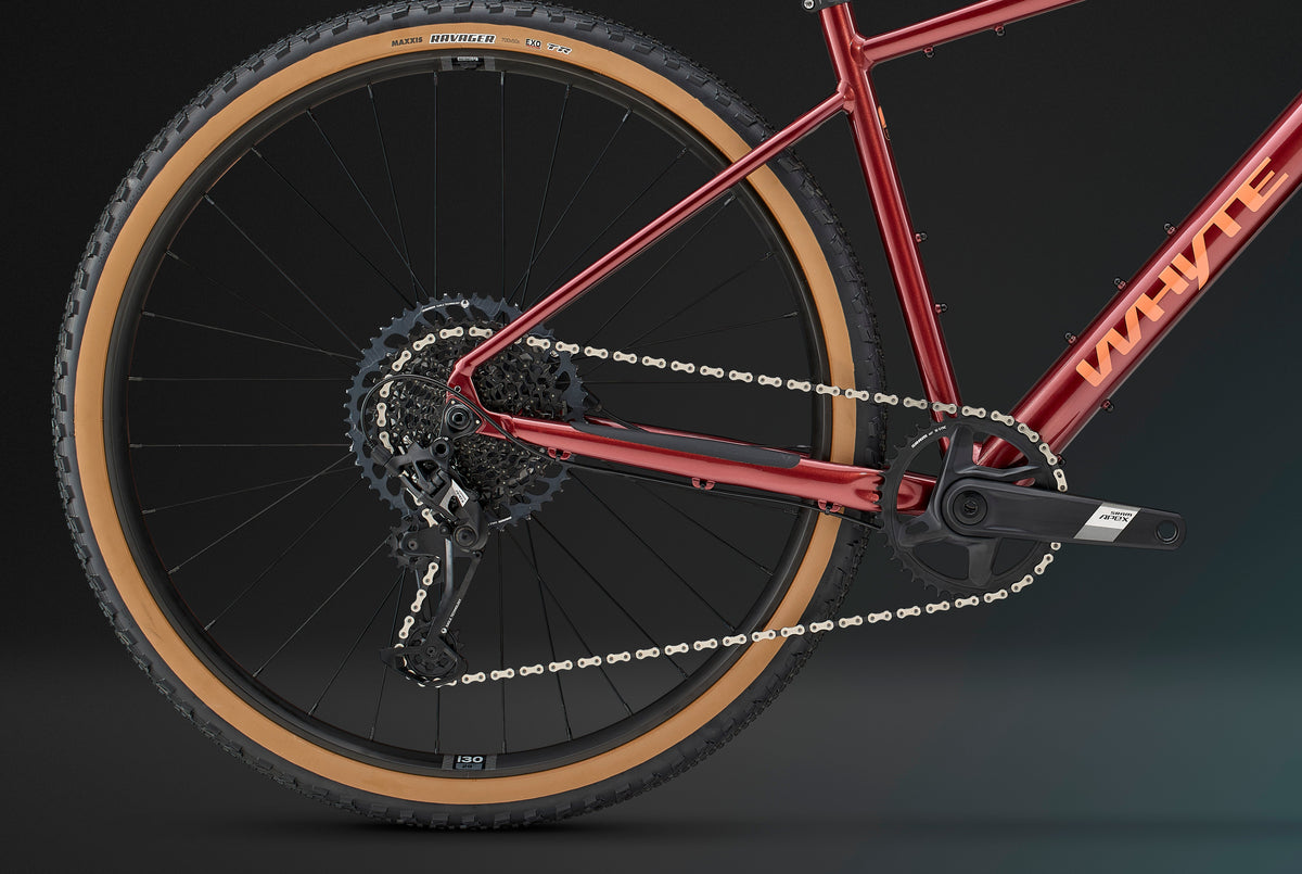 Whyte Verro, Flame red, detail pohonu