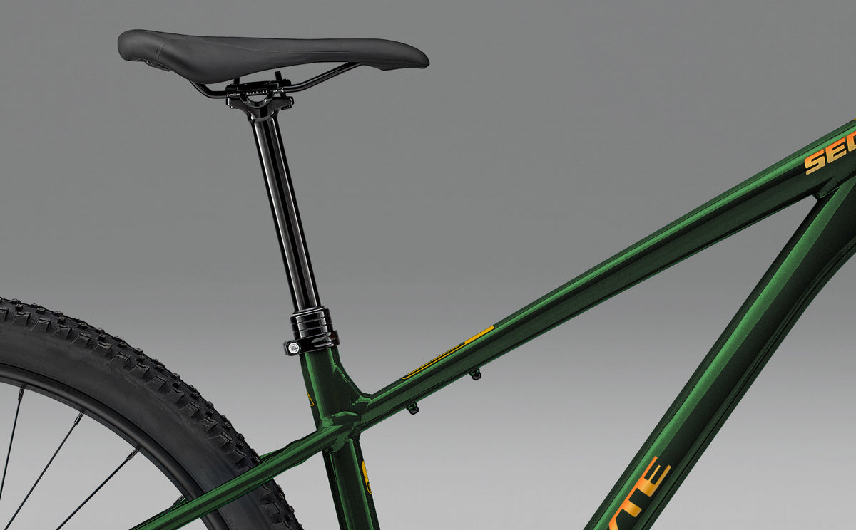 Whyte Secta R, Forest green, detail teleskopické sedlovky
