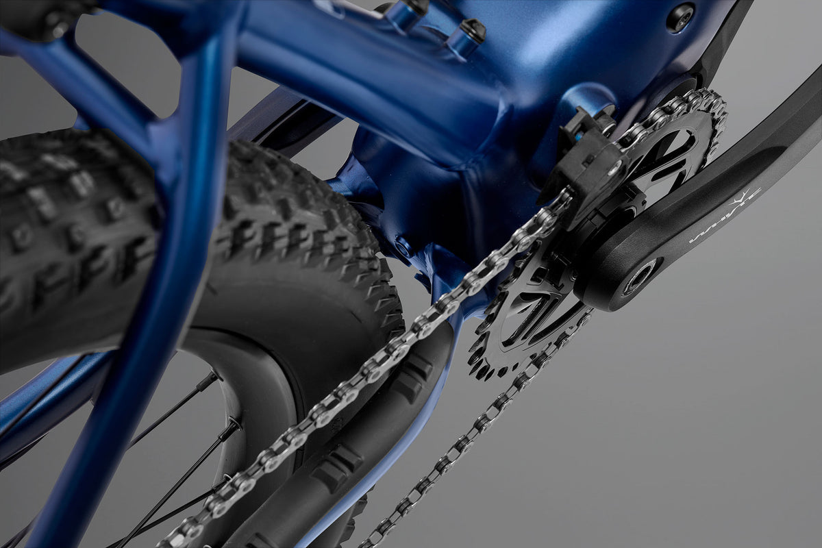 Whyte Secta E, Sapphire blue, průchodnost zadního pláště