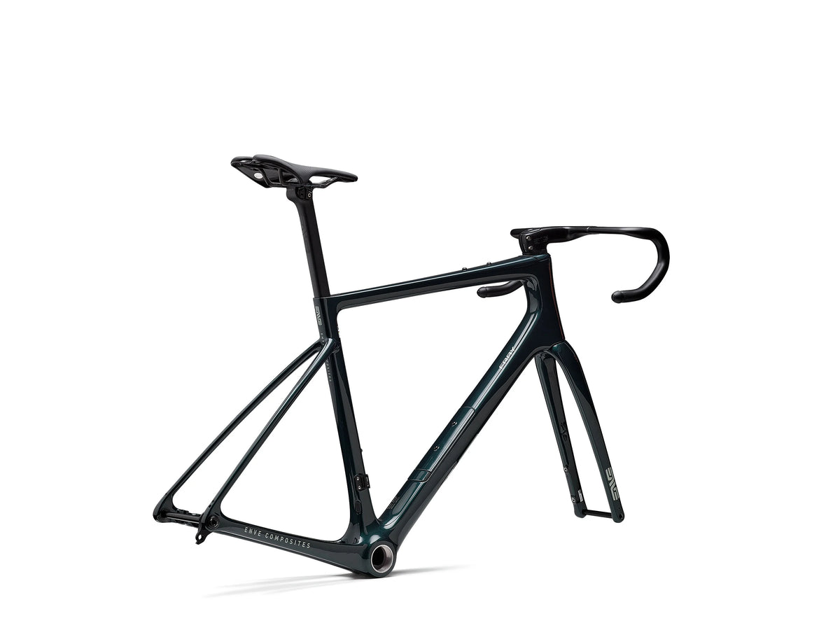ENVE Fray rámová sada, British Racing Green, s řídítky a sedlovkou zezadu ze tří čtvrtin #Barva_British Racing Green