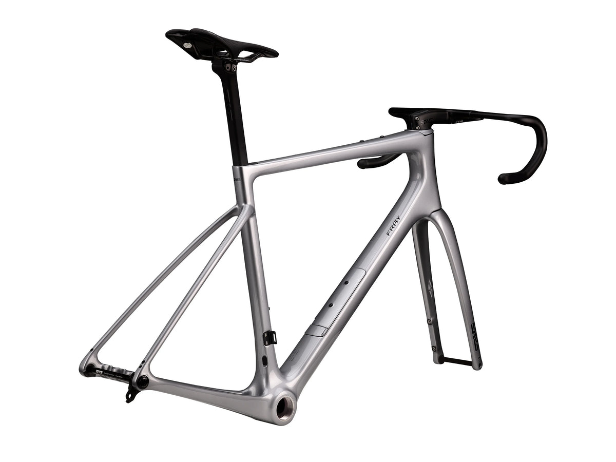 ENVE Fray rámová sada, GT Silver, s řídítky a sedlovkou zezadu ze tří čtvrtin #Barva_GT Silver